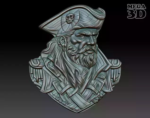 Pirate basrelief 08 240924 3D print model