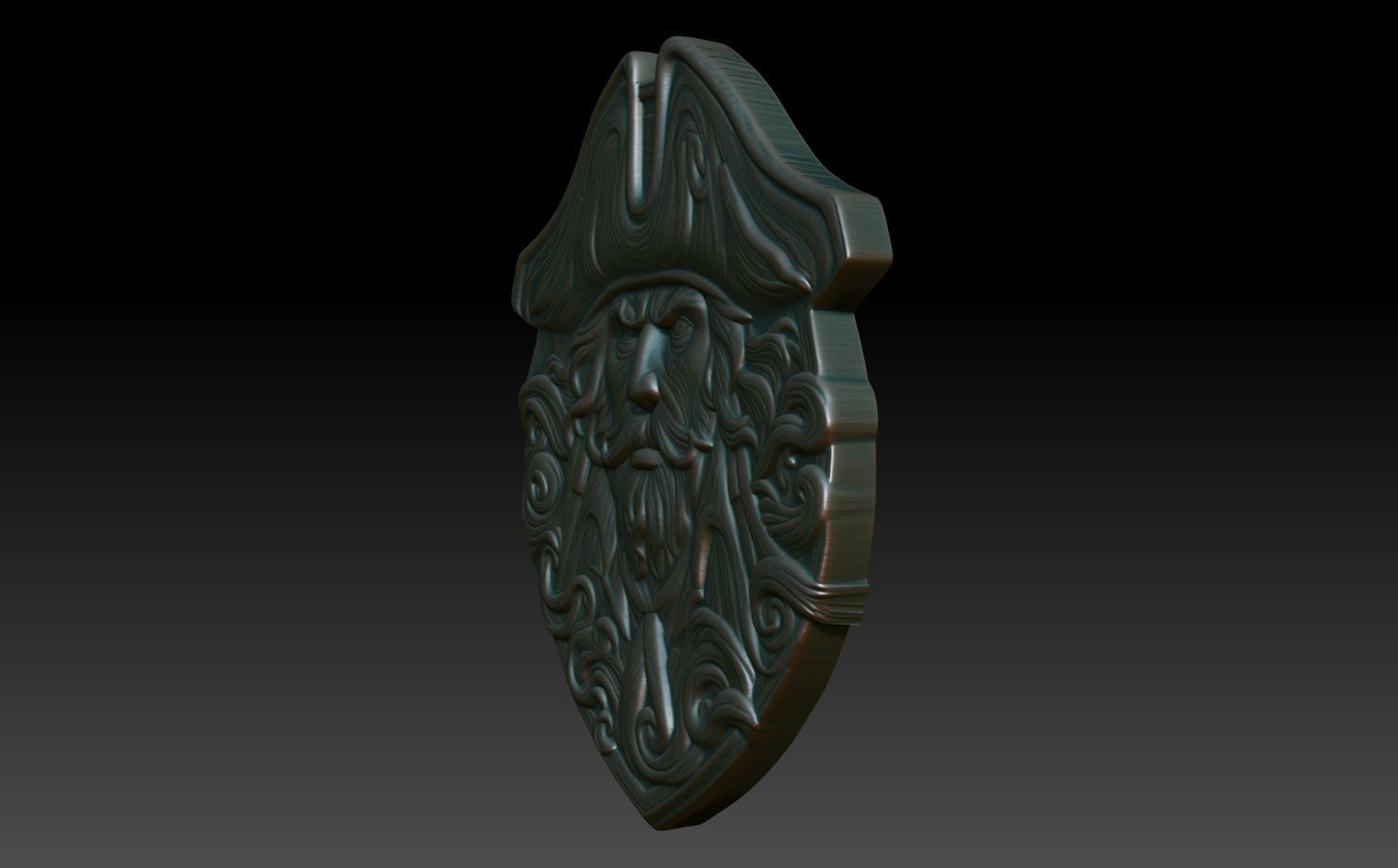 Pirate basrelief 07 240924 3D print model_1