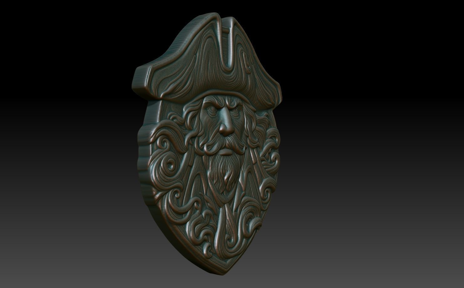 Pirate basrelief 07 240924 3D print model_2