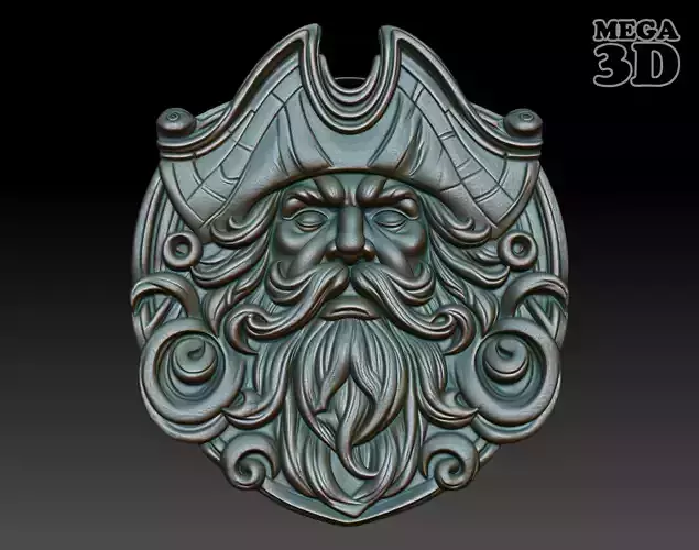 Pirate basrelief 06 240924 3D print model