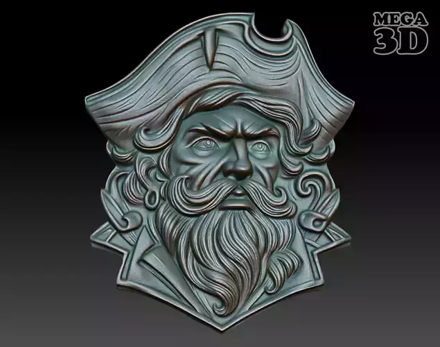 Pirate basrelief 05 240924 3D print model