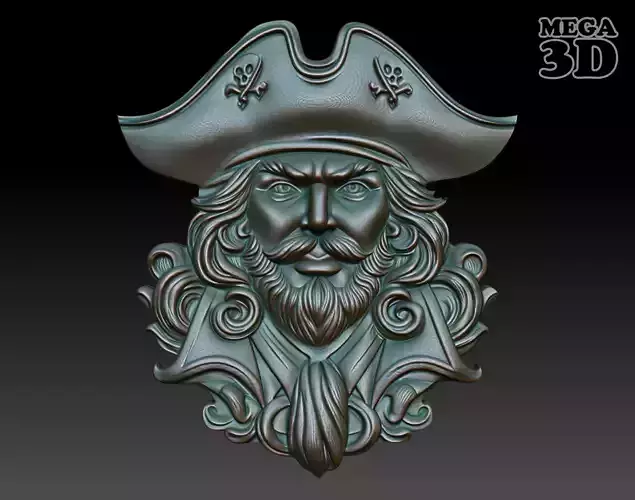 Pirate basrelief 03 240924 3D print model