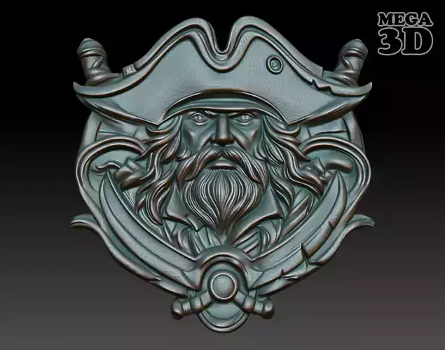 Pirate basrelief 02 240924 3D print model