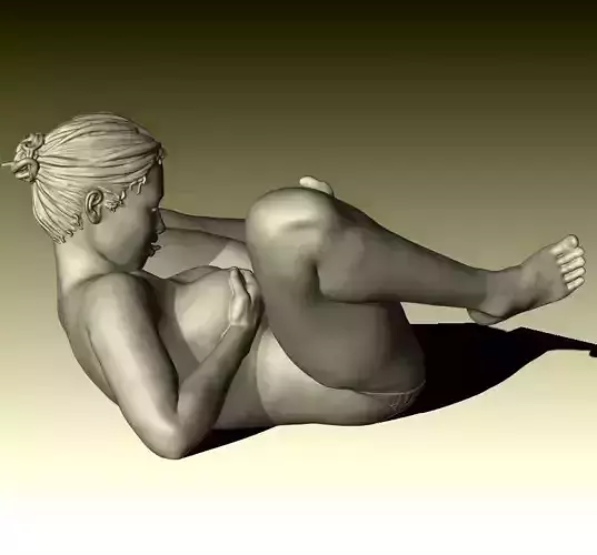 Bab nude female figurine ready for 3D printing 3D print model