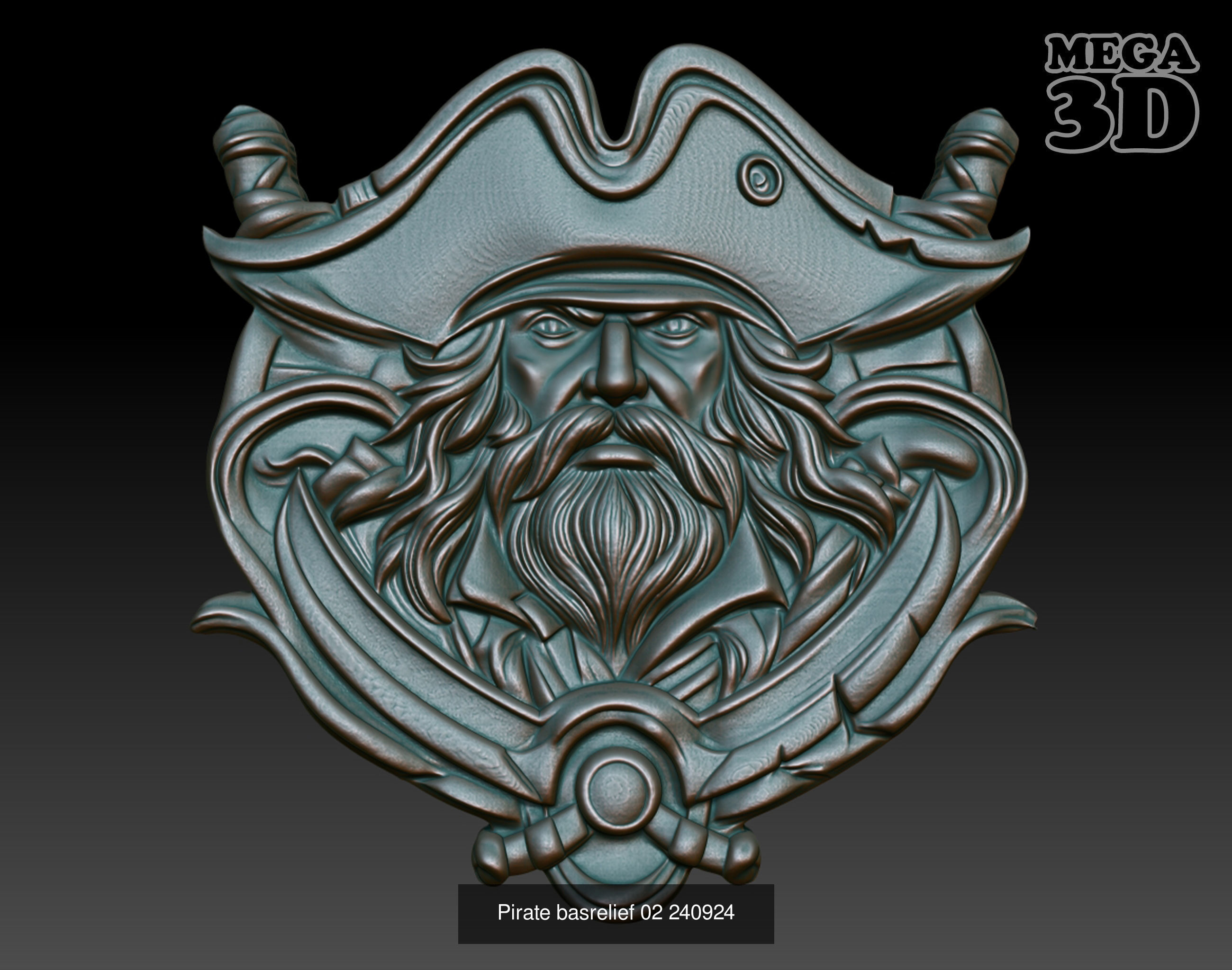 Pirate basrelief Pack 240924 3D Model Collection_7
