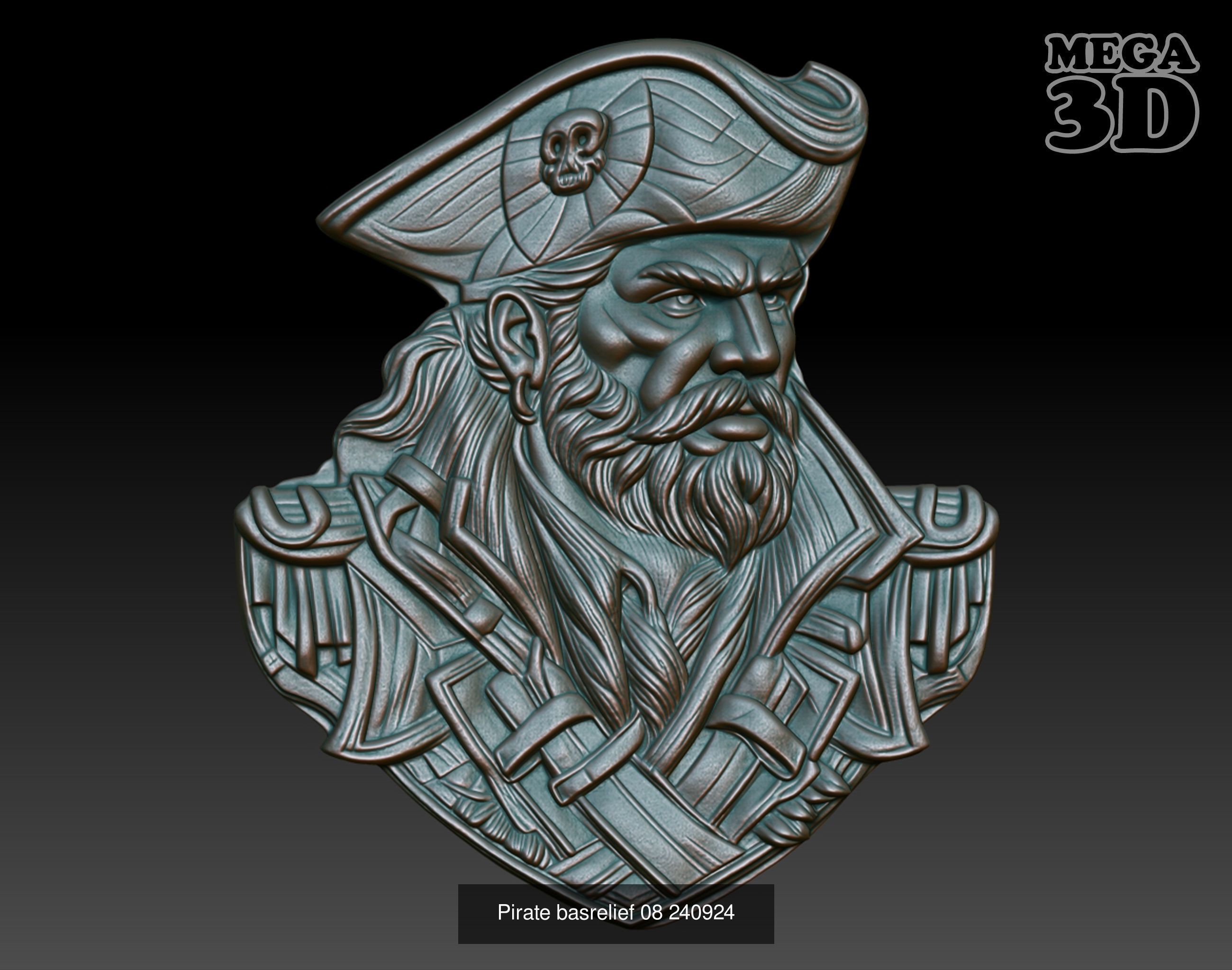 Pirate basrelief Pack 240924 3D Model Collection_1