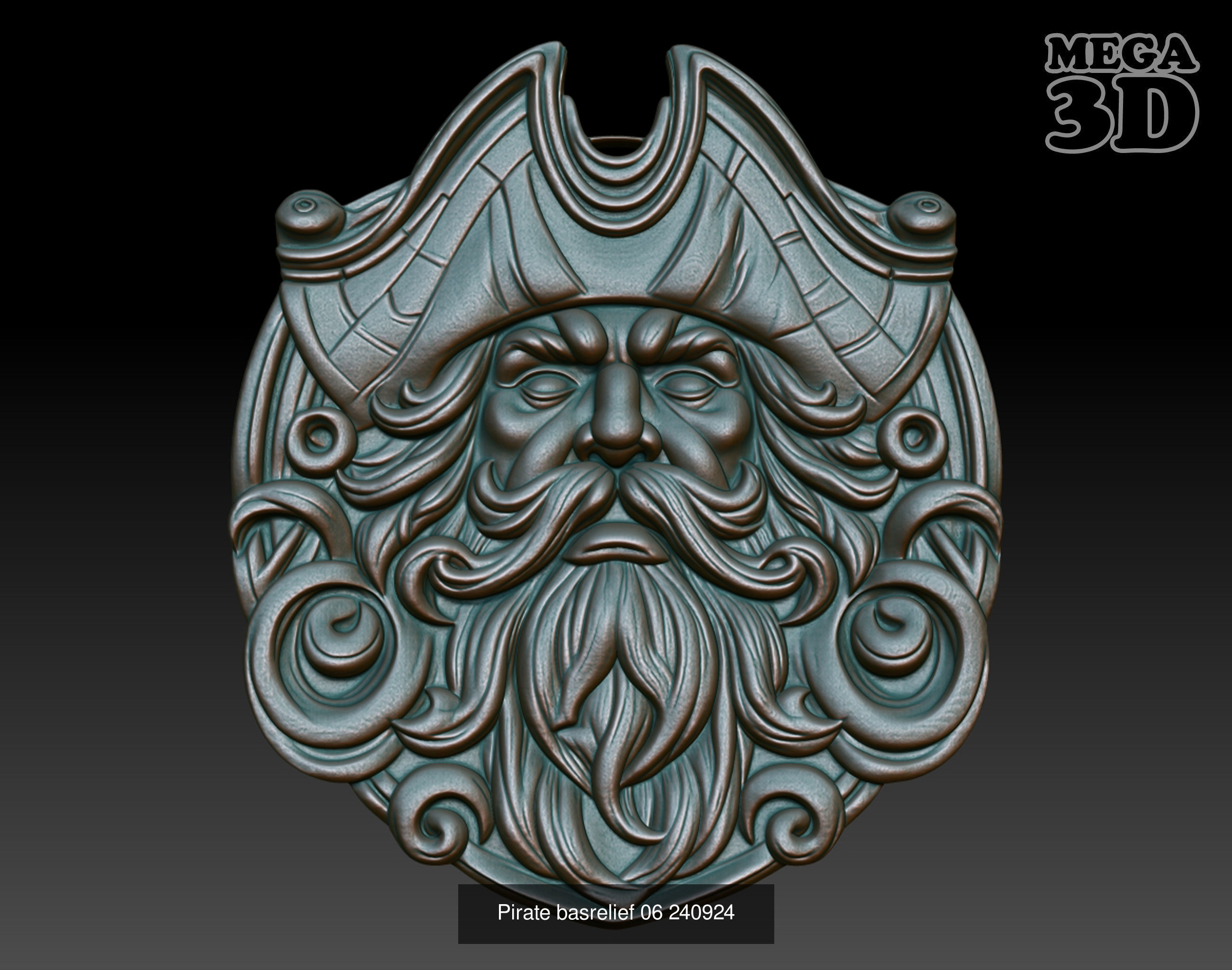 Pirate basrelief Pack 240924 3D Model Collection_3