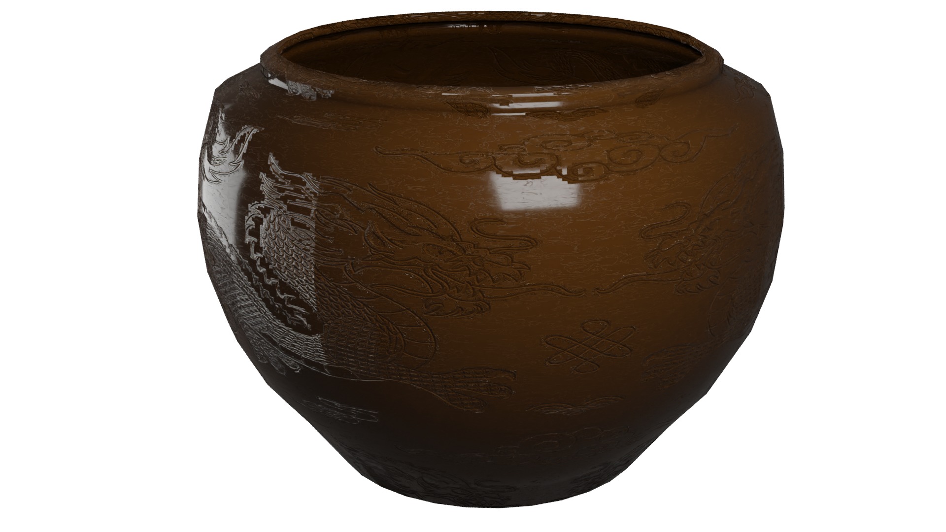 Dragon Jar Free 3D model_2