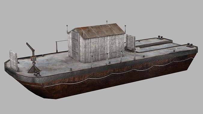 Tugboat Low-Poly 3D Model 3D model