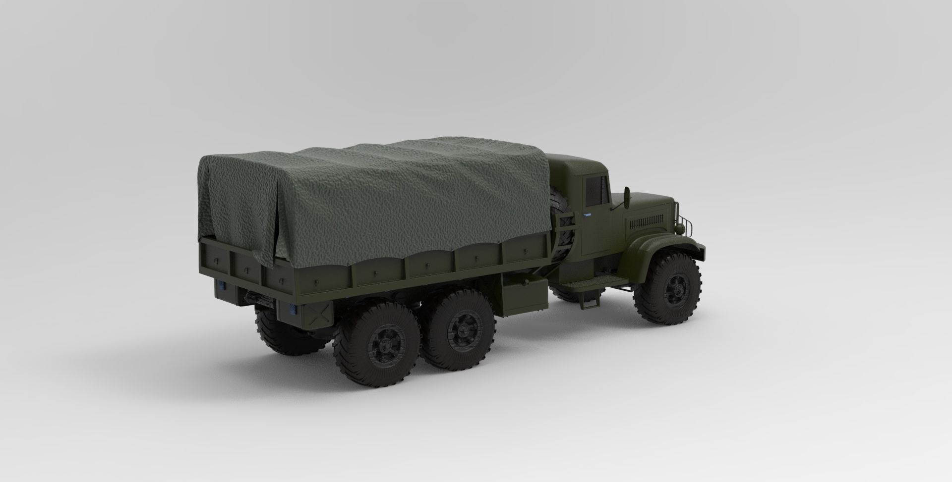 KRAZ truck  3D model_1
