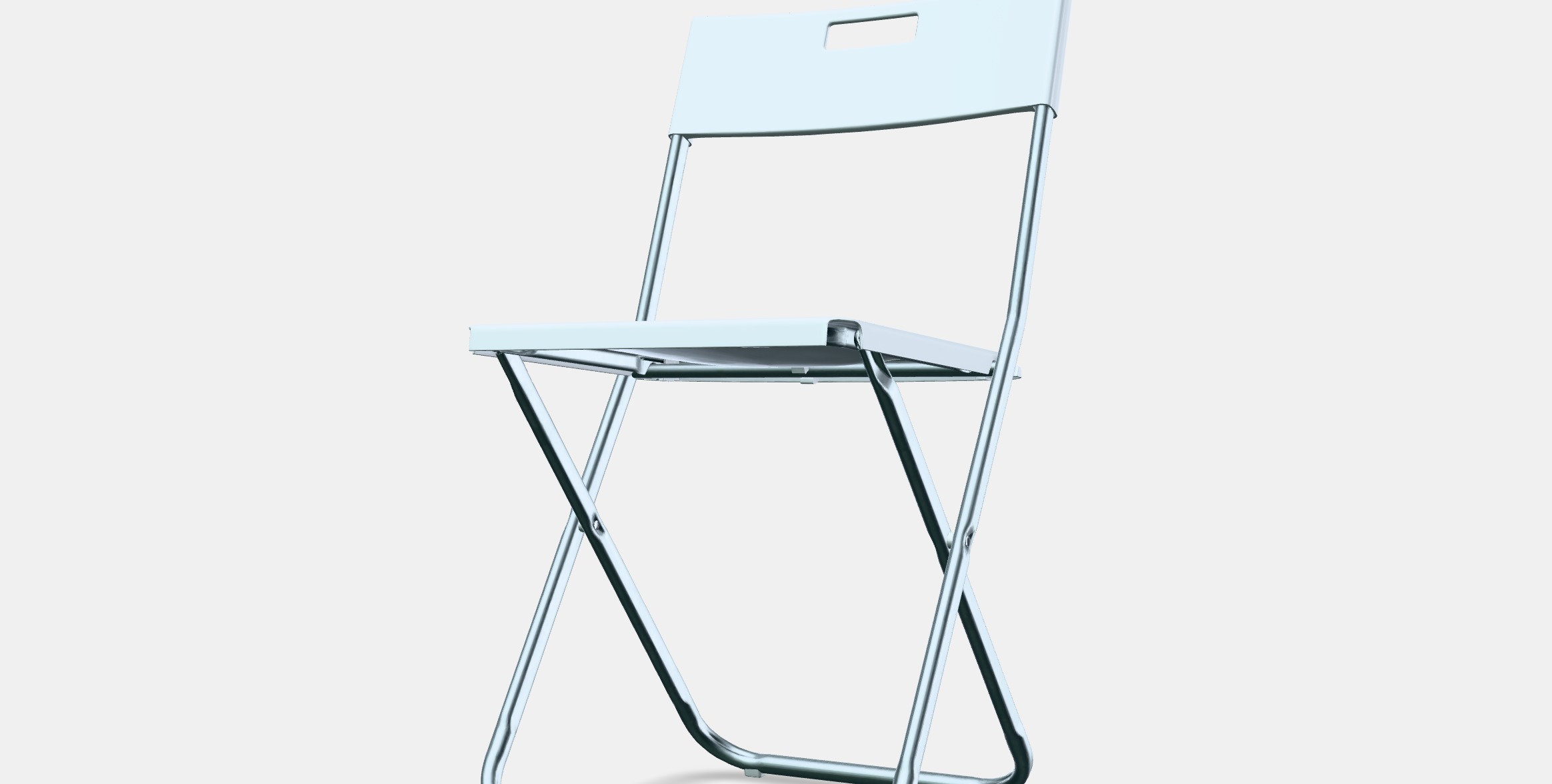 GUNDE Folding chair 1 Low-poly 3D model_13