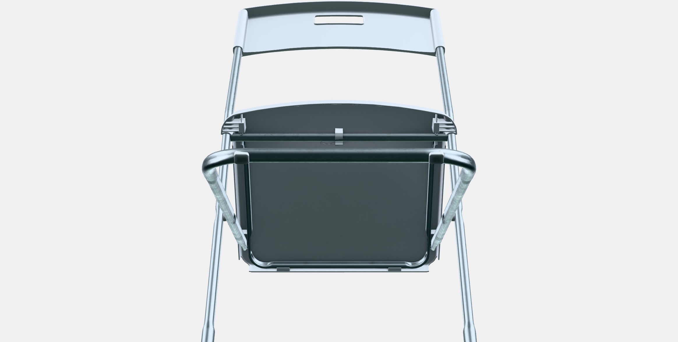 GUNDE Folding chair 1 Low-poly 3D model_8