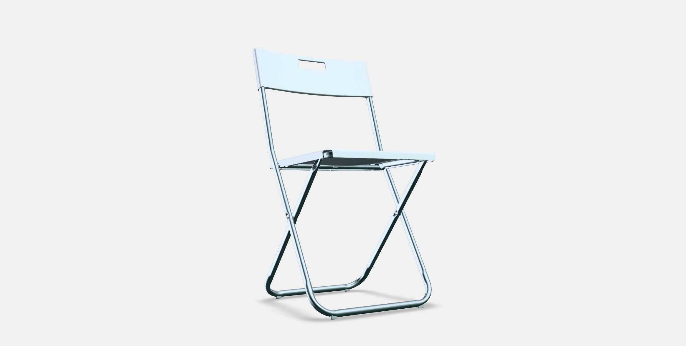 GUNDE Folding chair 1 Low-poly 3D model_3