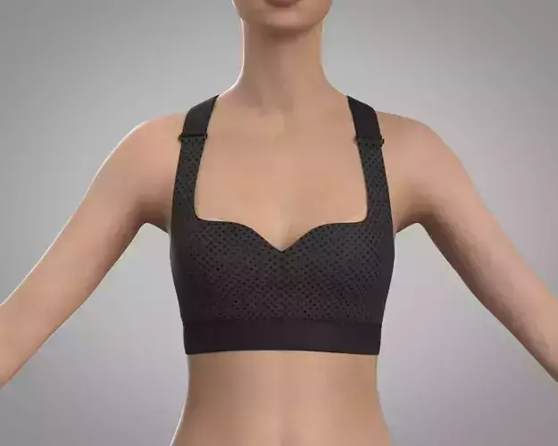 Women Character CLO Under Wear Sports Bra 3D model