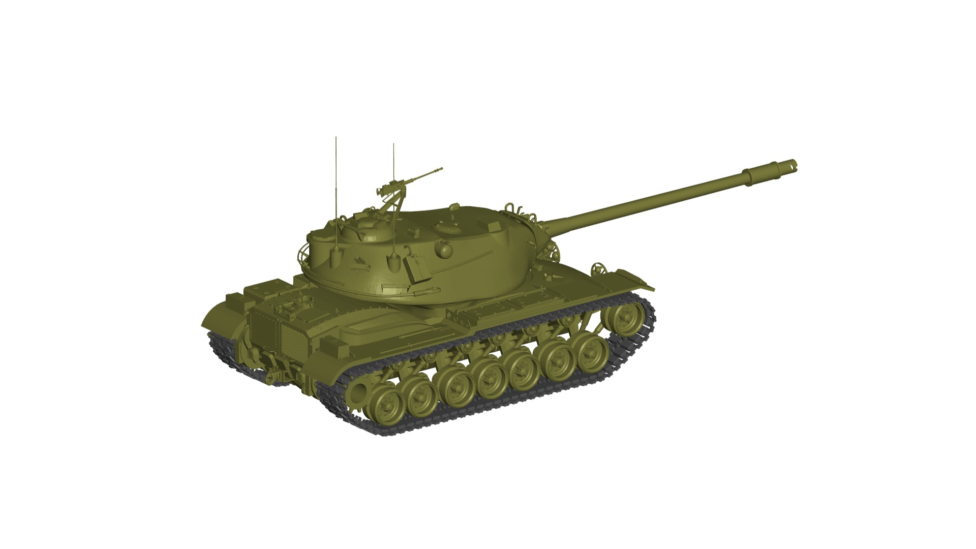 M103 Heavy Tank 3D model_1