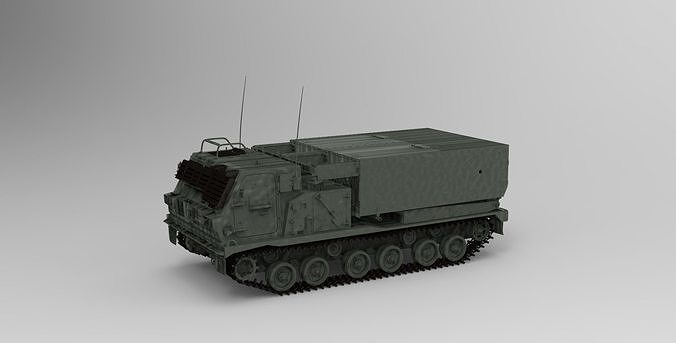 M270 Multiple Launch Rocket System 3D model