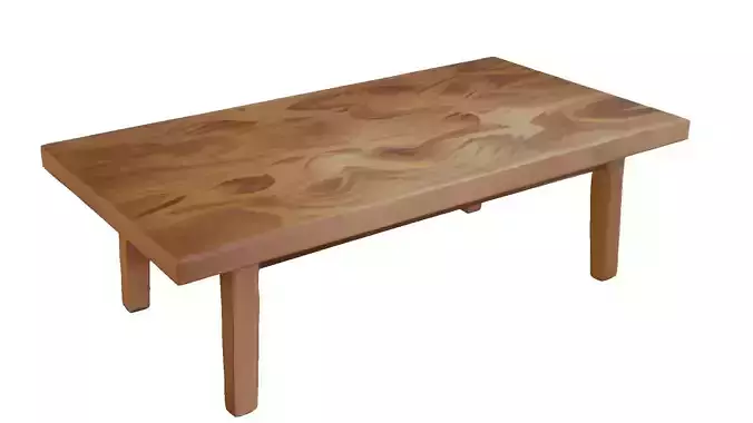 3D Wooden Table