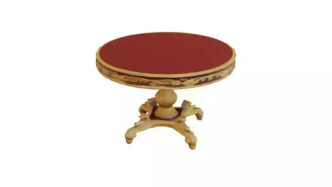 3D Victorian Round Table