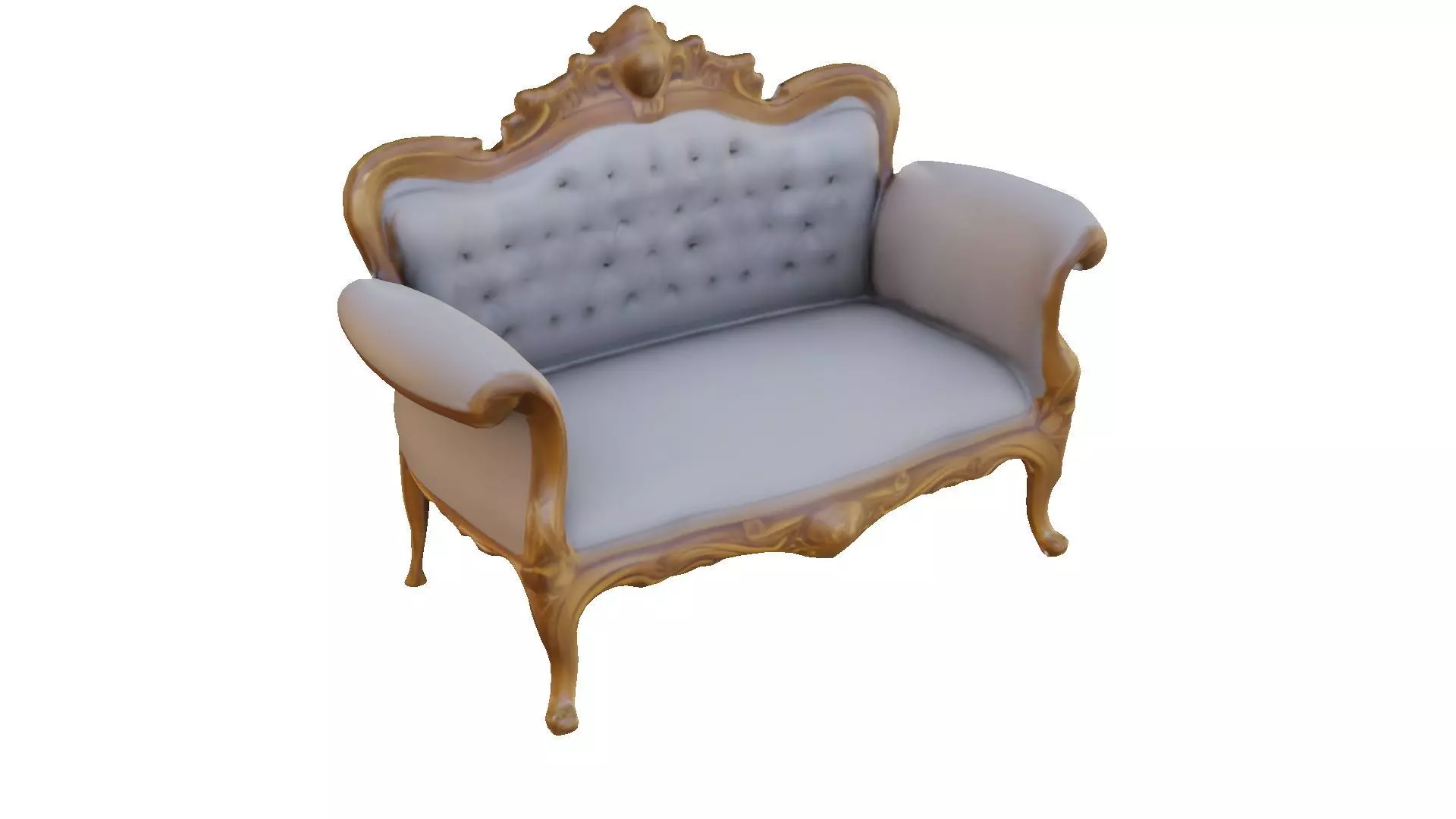 3D Victorian Sofa 3D model_0