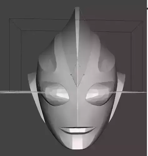 Ultraman tiga wearable helmet for cosplay