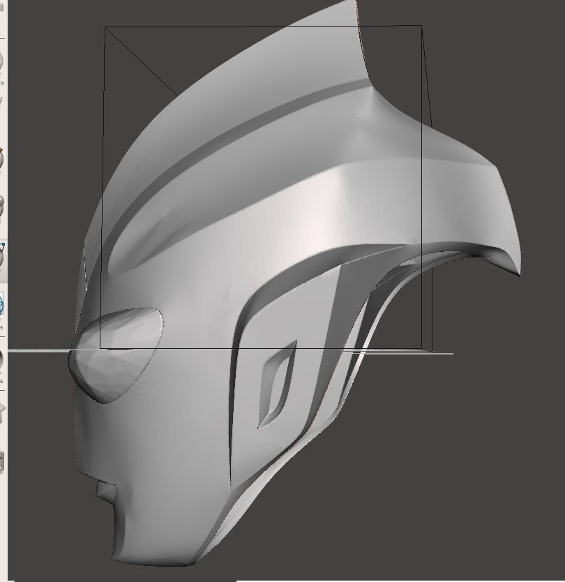 Ultraman tiga wearable helmet for cosplay 3D print model_1