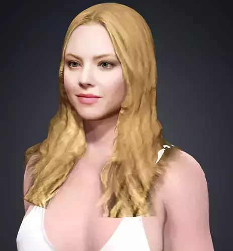 Amanda Seyfried Low-poly 3D model Amanda Seyfried Low-poly 3D model