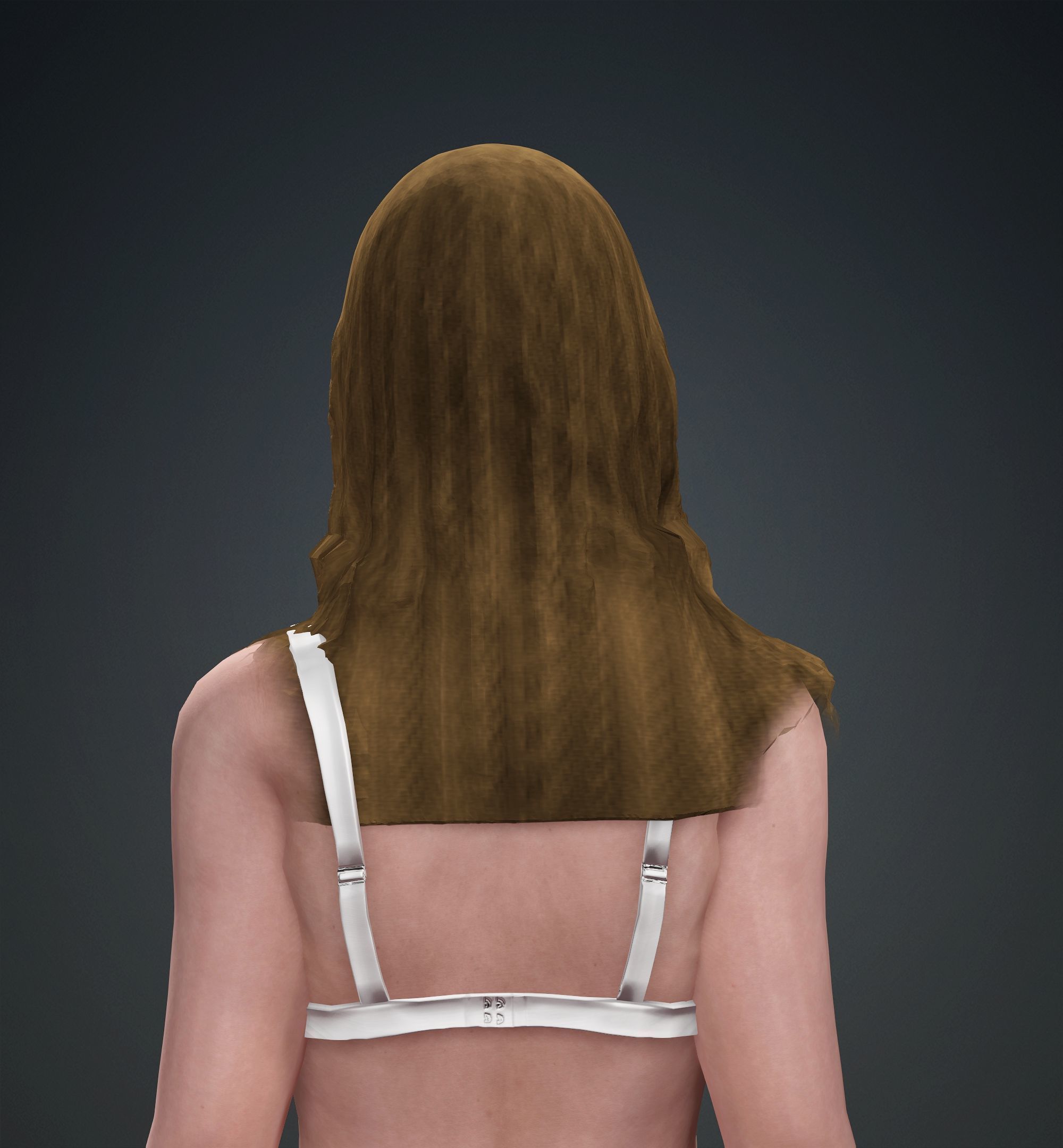 Amanda Seyfried Low-poly 3D model_12