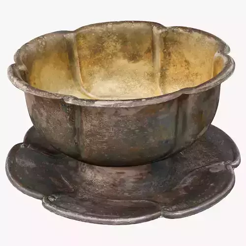 Candy Bowl Low-poly 3D model Candy Bowl Low-poly 3D model