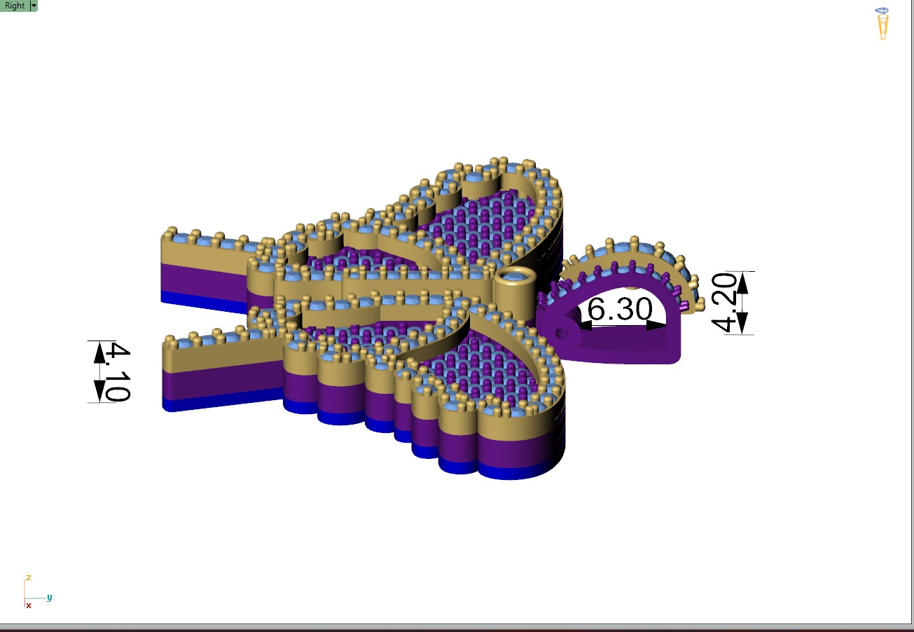 Custom Gorgeous Butterfly Men Women Iced Out Butterfly Pendant 3D print model_7