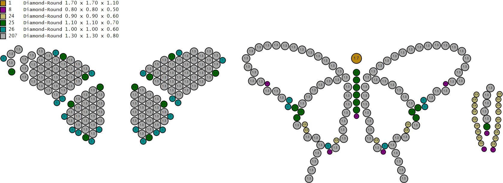 Custom Gorgeous Butterfly Men Women Iced Out Butterfly Pendant 3D print model_20