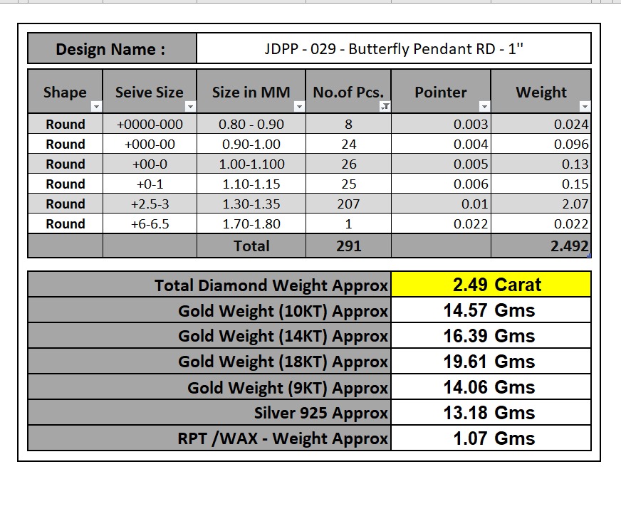 Custom Gorgeous Butterfly Men Women Iced Out Butterfly Pendant 3D print model_21