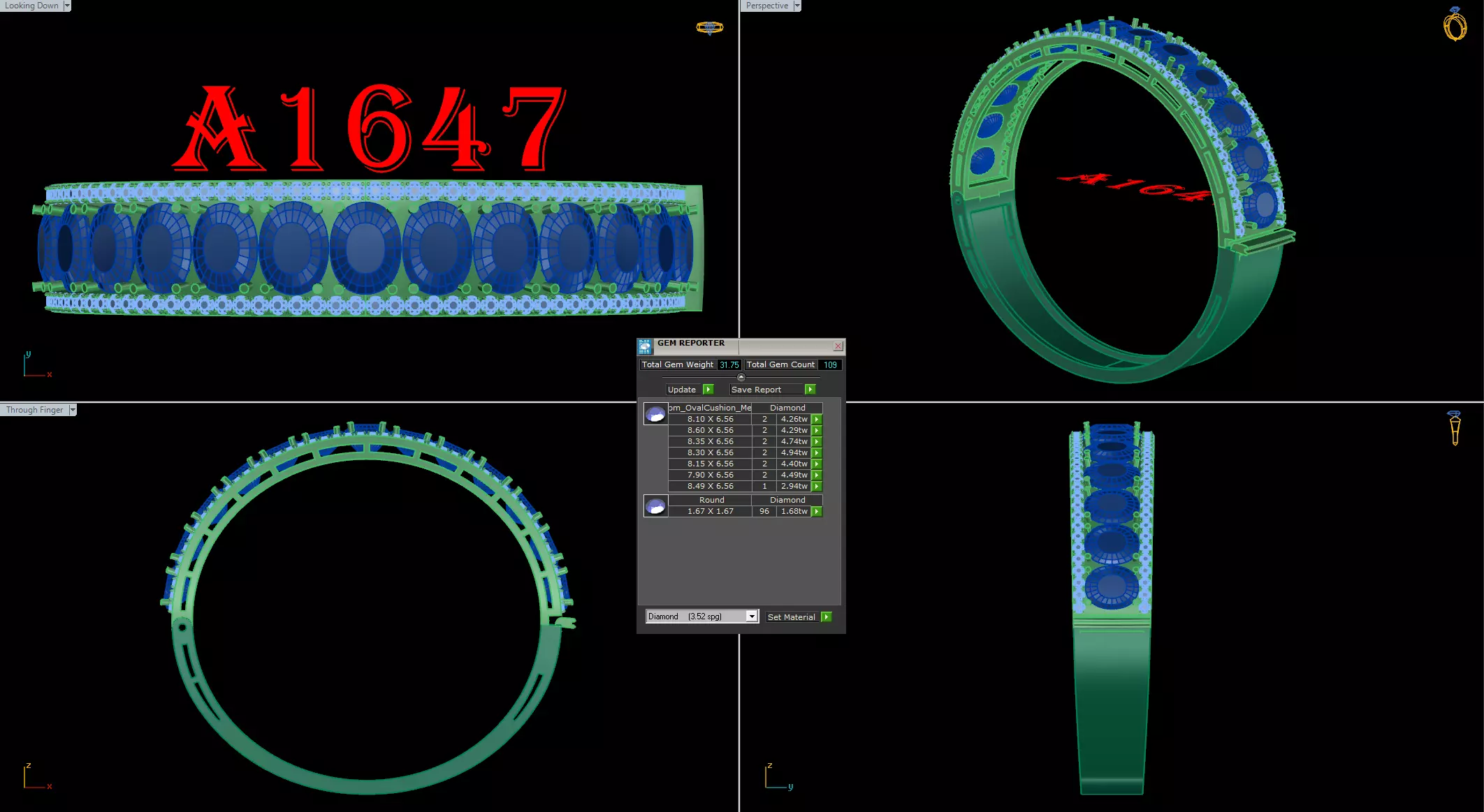 bangle bracelet 3D print model_0