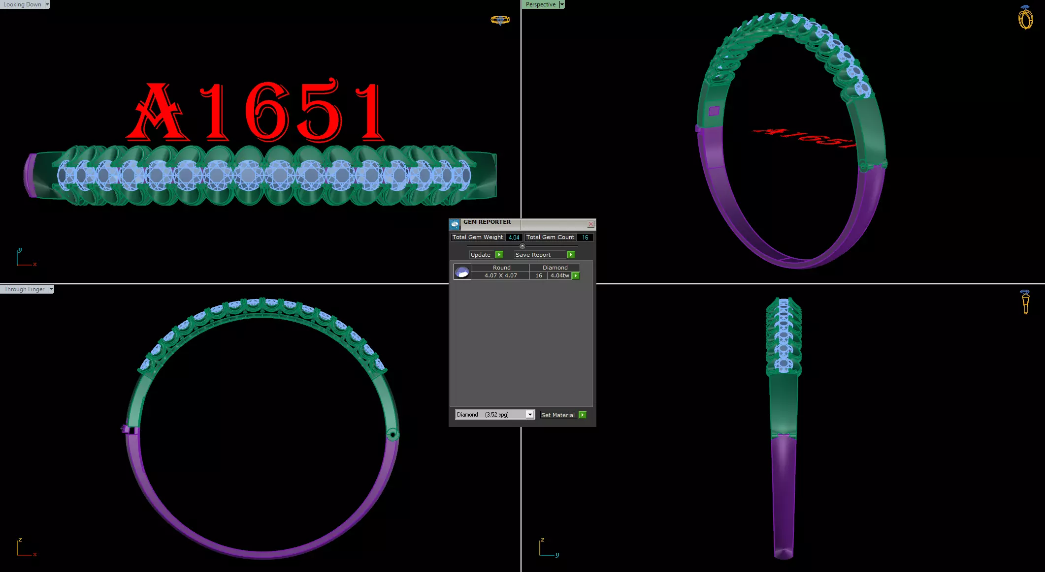 bangle bracelet 3D print model_0