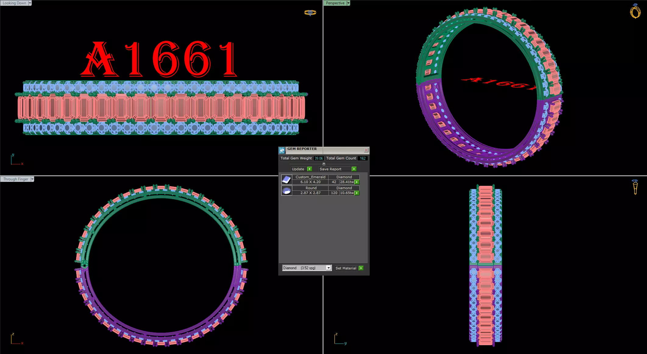 bangle bracelet 3D print model_0