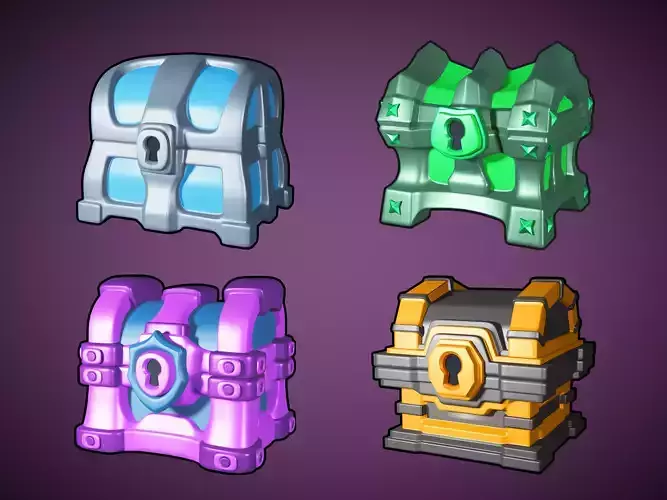 Stylized Fantasy Treasure Chests