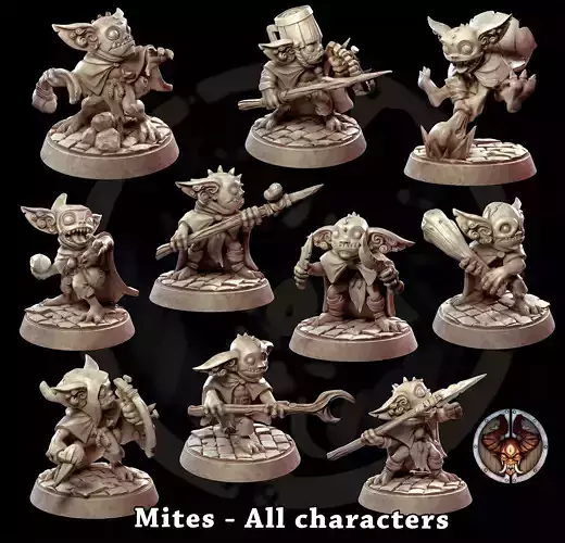 DND Mites - All variants  3D print model
