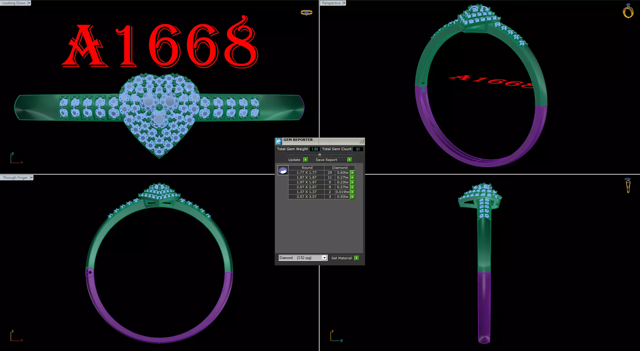 bangle bracelet 3D print model_0