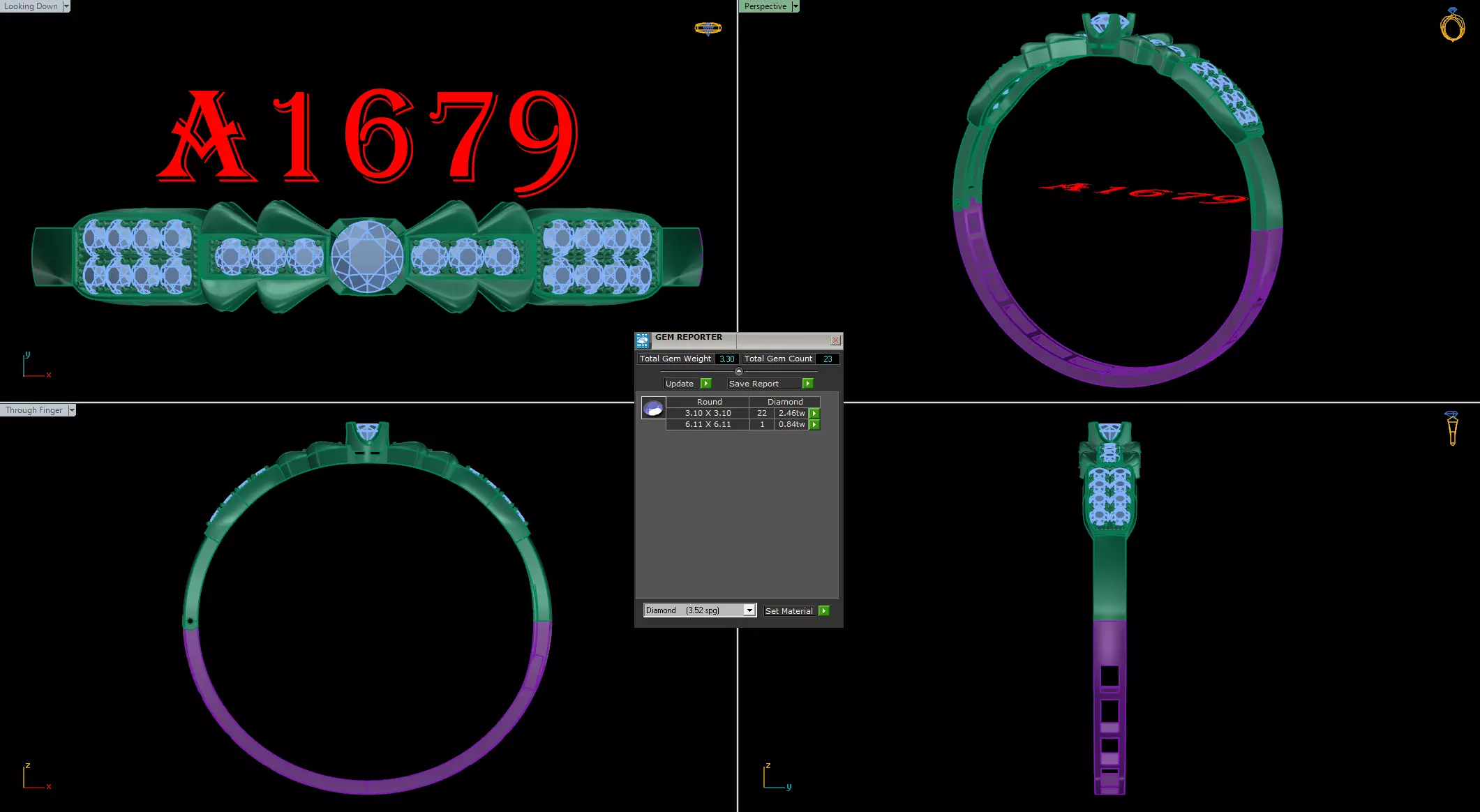 bangle bracelet 3D print model_0