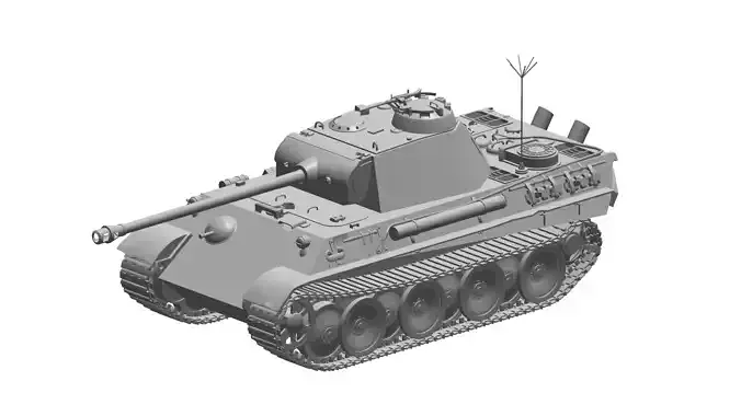 Panther tank 3D model