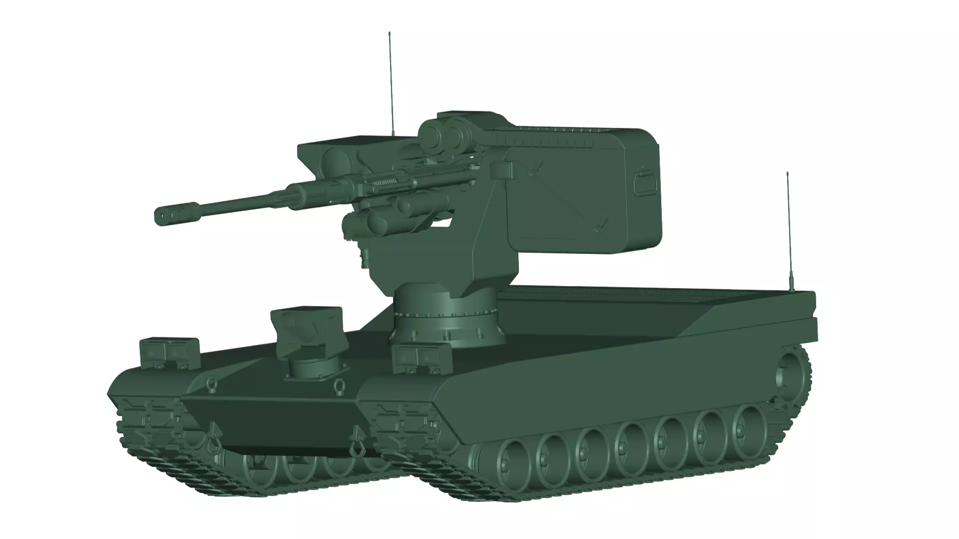 robotic Remote controlled weapon station 3D model_0