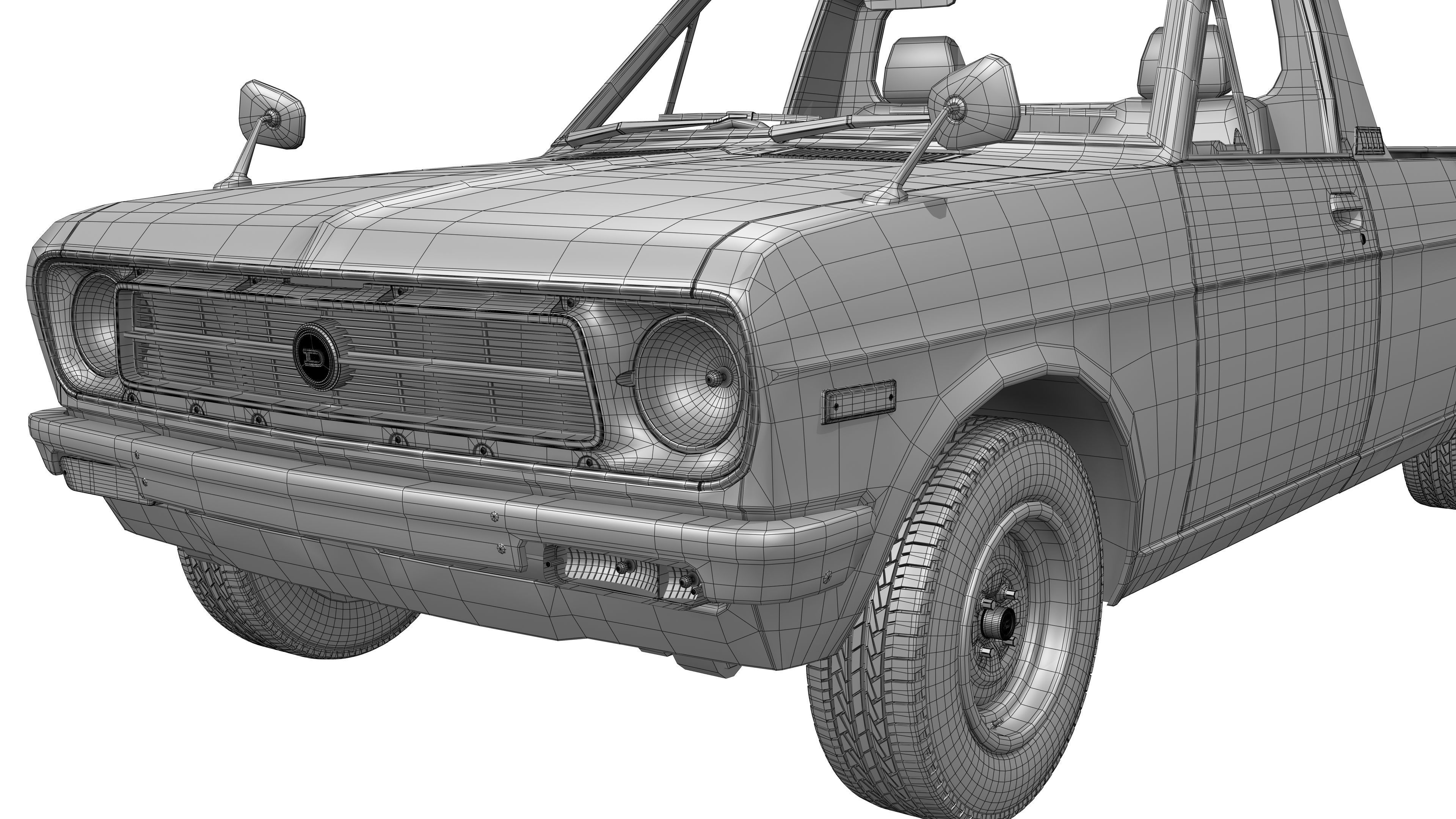 Datsun 1200 UTE 120B 1971 - 1986 3D model_20