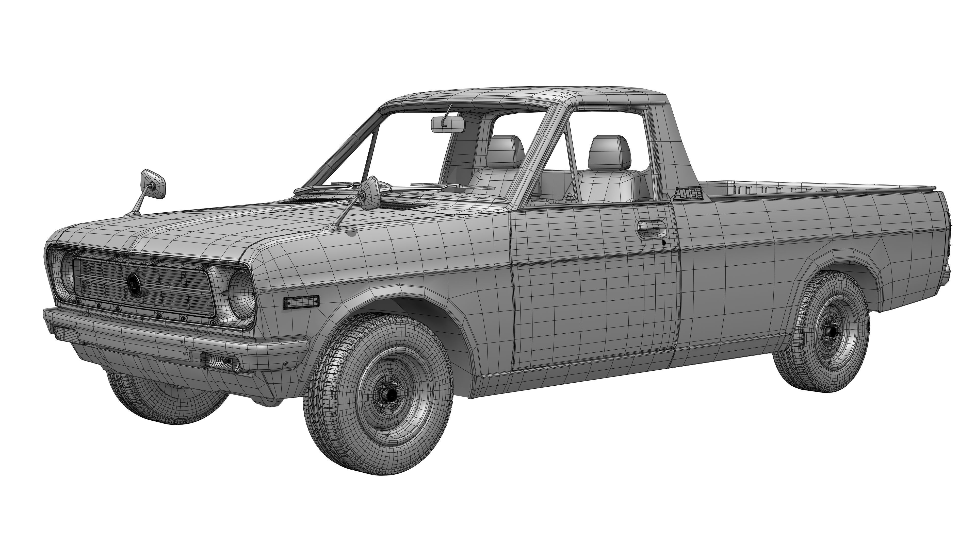 Datsun 1200 UTE 120B 1971 - 1986 3D model_17
