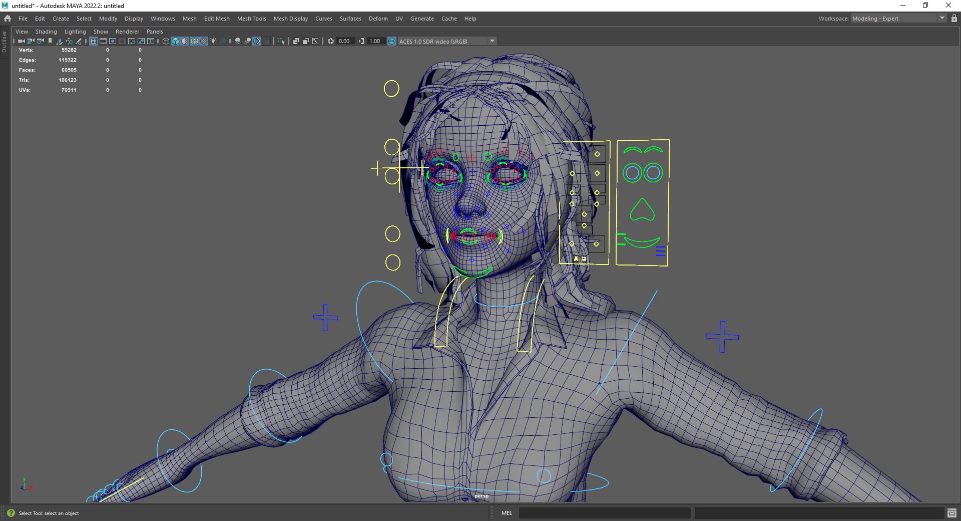 Cartoon Woman in Casual Outfit HQ Low-poly 3D model_26