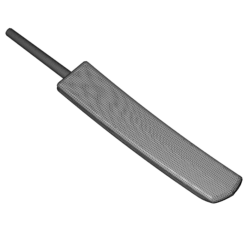 Cricket Bat Toy 3D print model_3