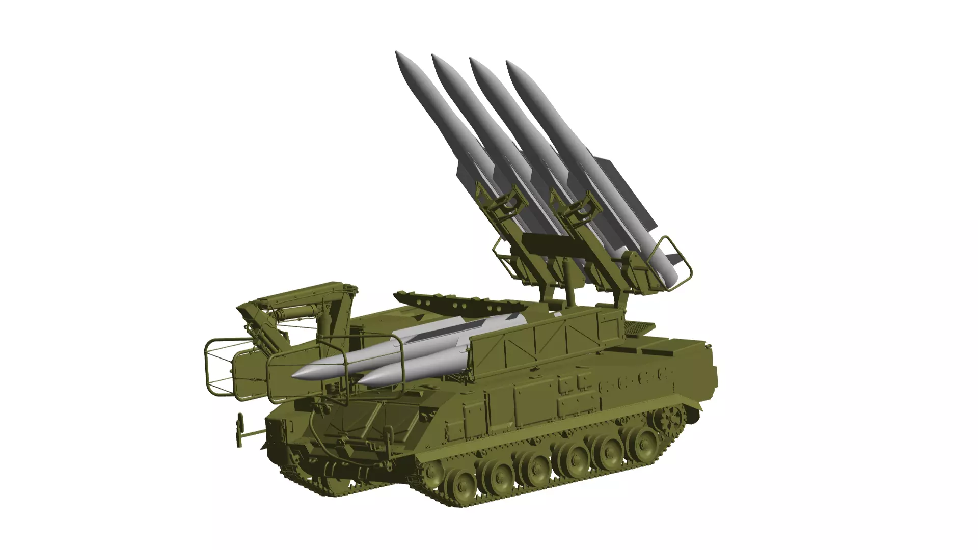 Buk missile system 3D model_0