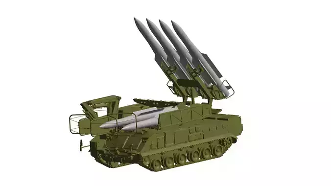 Buk missile system 3D model