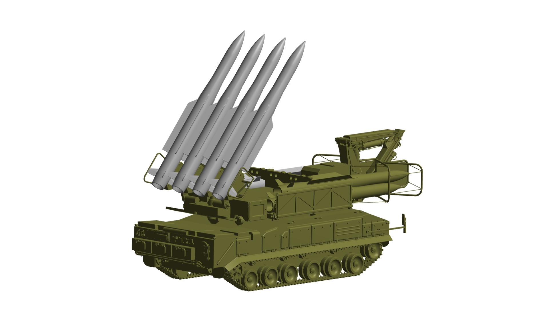 Buk missile system 3D model_1