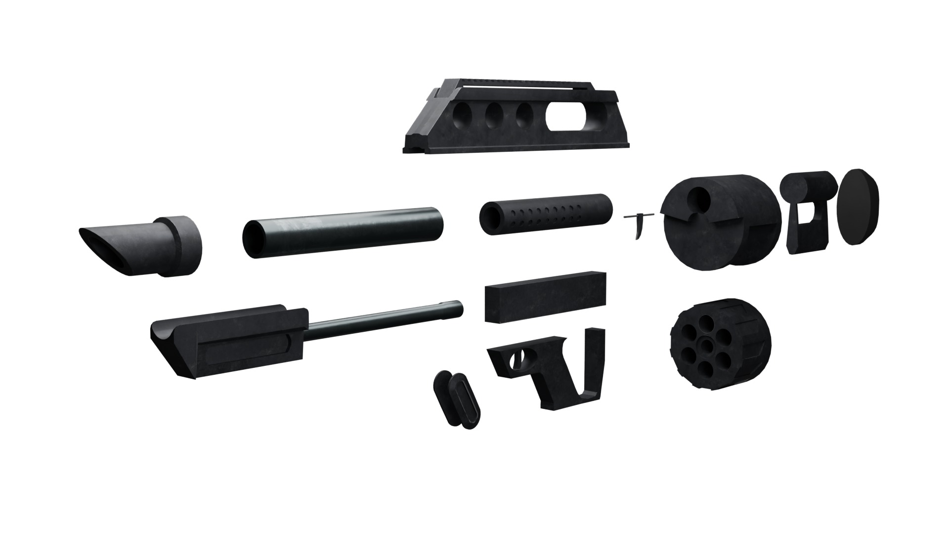 Pancor Jackhammer MK3A1 Custom Low-poly 3D model_2