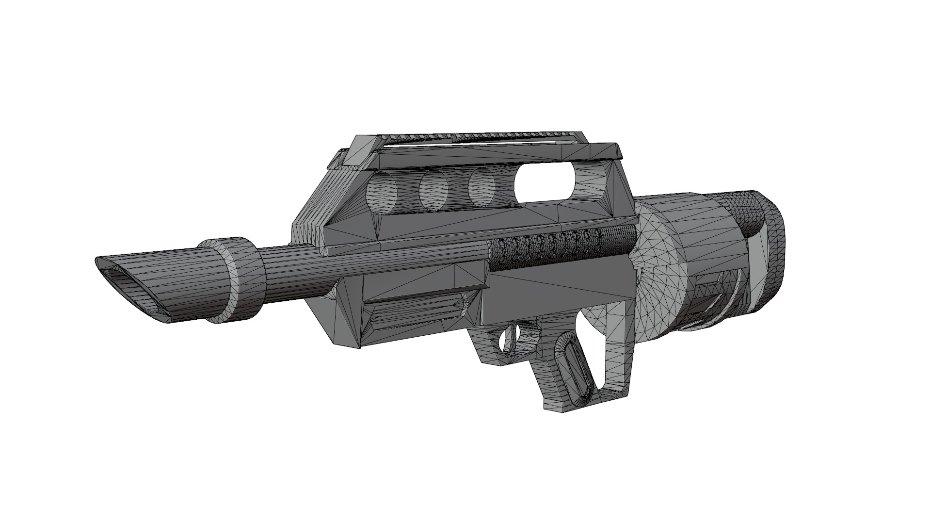 Pancor Jackhammer MK3A1 Custom Low-poly 3D model_4