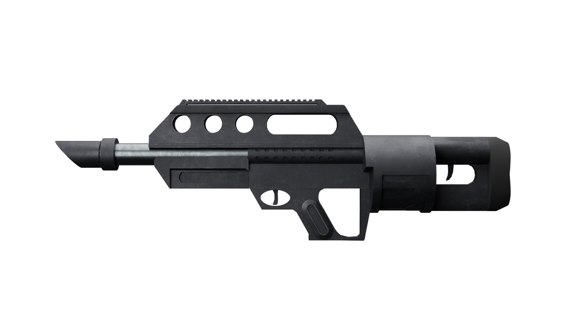 Pancor Jackhammer MK3A1 Custom Low-poly 3D model_1
